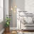 Dimmable Floor Lamp With 3 X 800LM LED Edison Bulbs,Tall Standing Lamp For Living Room,Farmhouse Black Corner Floor Lamp,Bright Industrial Rustic Vintage Tree Pole Light With Cage For Bedroom Office-974025418-974025416