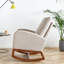 Chaise berçante moderne en lin 27,56 po