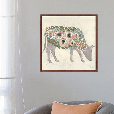 Annabelle The Cow by Michele Norman - Print on Canvas