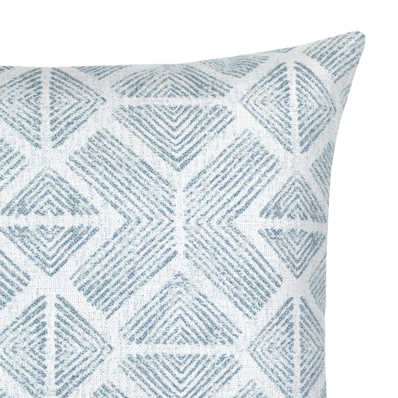 Bakuba Outdoor Square Sunbrella® Pillow Cover & Insert, 20"H x 20"W, Stream