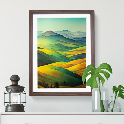 Meadow Landscape No.3 - Framed Print