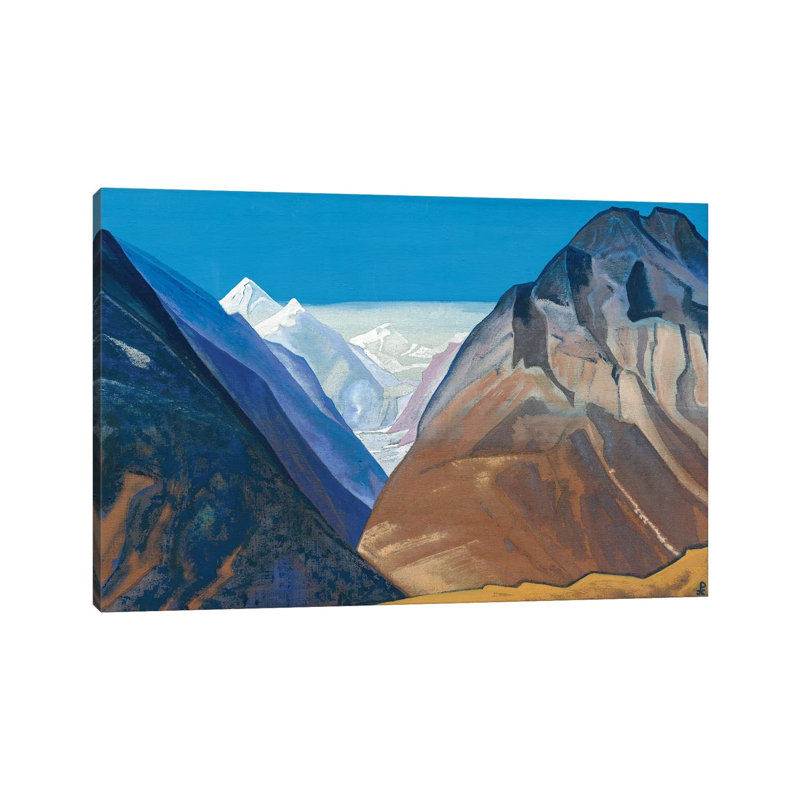 Lahul, 1932 by Nicholas Roerich - Wrapped Canvas Painting, 20.32 cm H x 30.48 cm W
