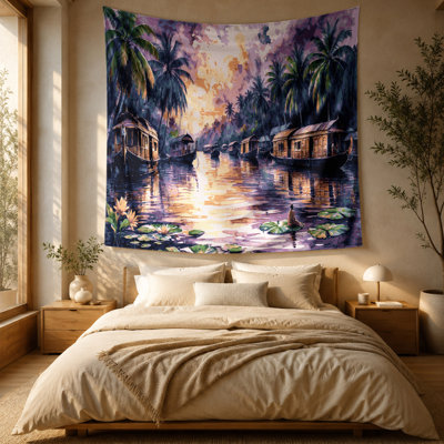Cities Kerala India Wall Tapestry
