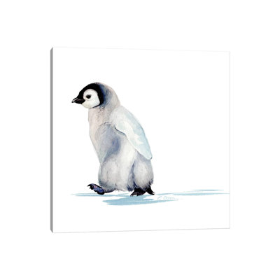 Polar Baby Penguin - Wrapped Canvas Painting