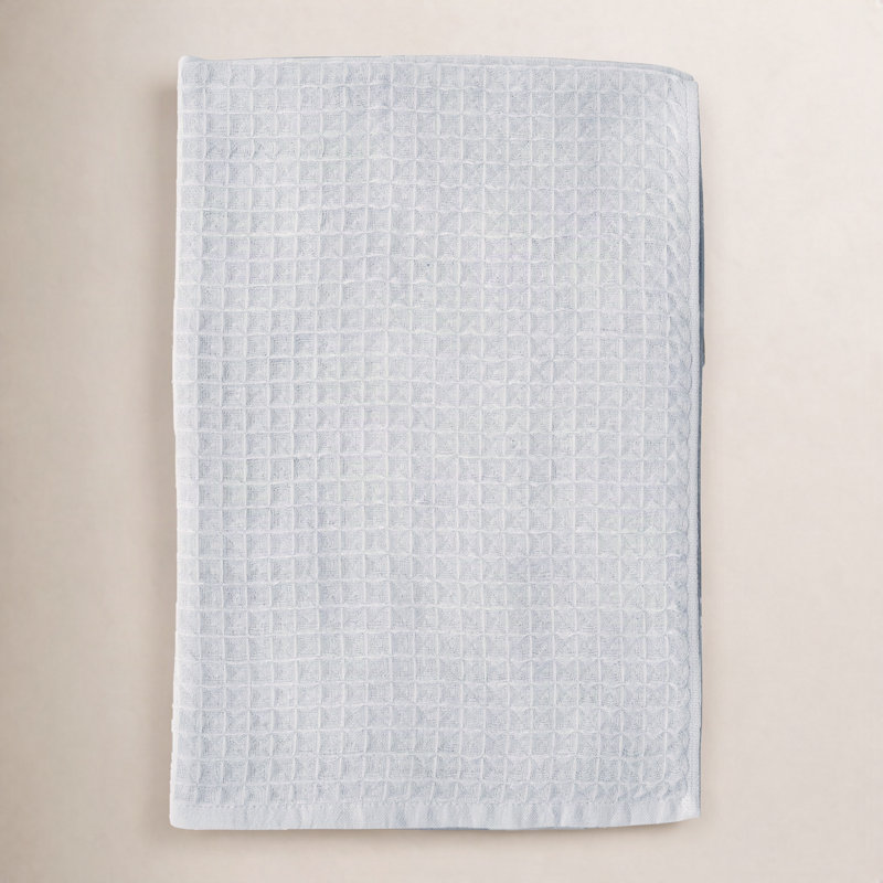Waffle Twist 100% Cotton Waffle Hand Towel, Ocean