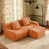Velours côtelé orange