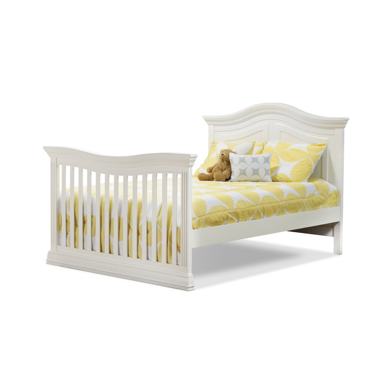 Lit de bébé convertible 4-en-1 Providence, Blanc rétro