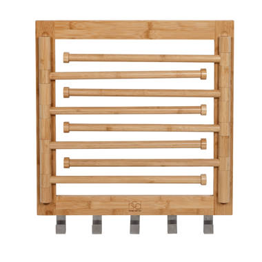 Dotted Line™ Meghan Bamboo Foldable Accordion Drying Rack & Reviews