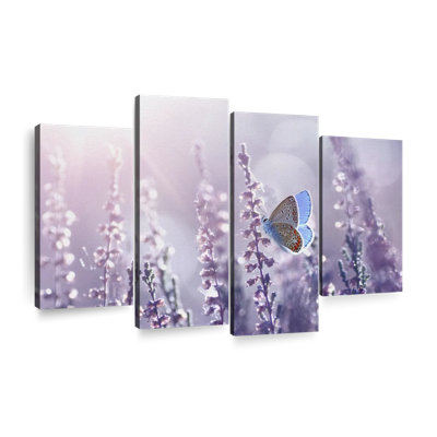 Lavender Tone " Lavender Flower " 4 - Pieces