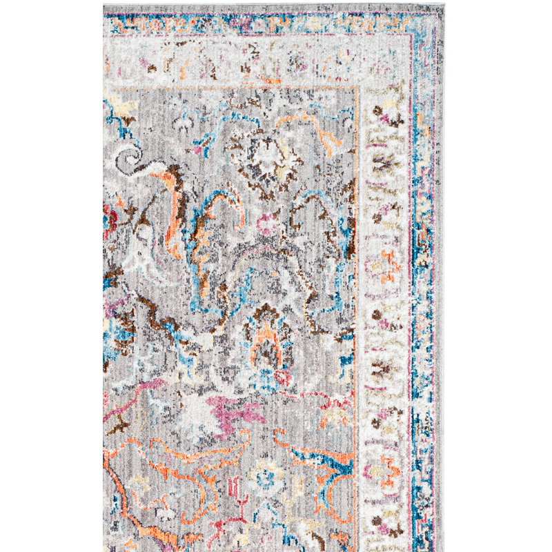 Fitz Performance Oriental Rug, Square 7'