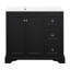 Meuble-lavabo sur pied simple 36 po avec lavabo-873403724