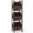 3-Tier Industrial Basket Stand with Angled Baskets