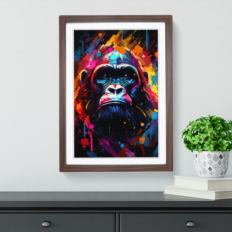 Gorilla Futurism - Framed Print