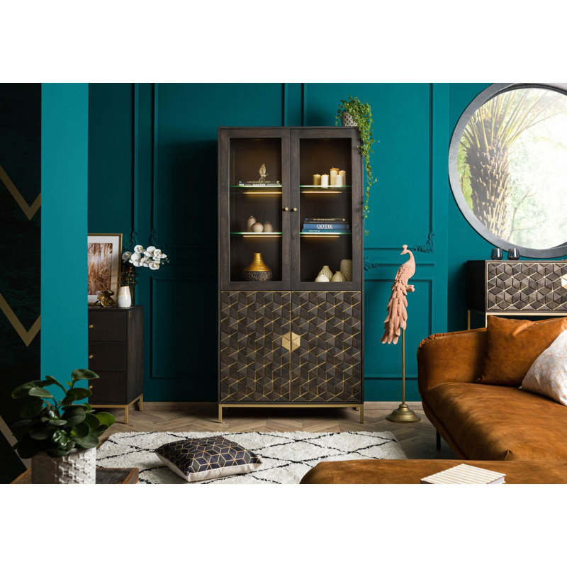 Display Cabinet, Oiled Grey