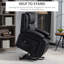Lift Chair, PU Leather Recliner Chair with Side Pockets, Black