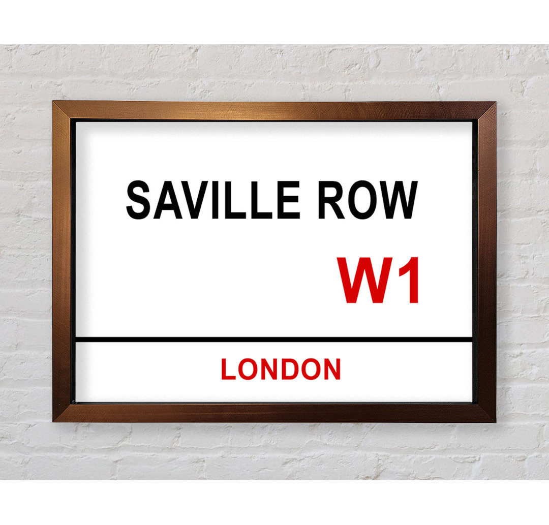 Saville Row Schilder - Druck