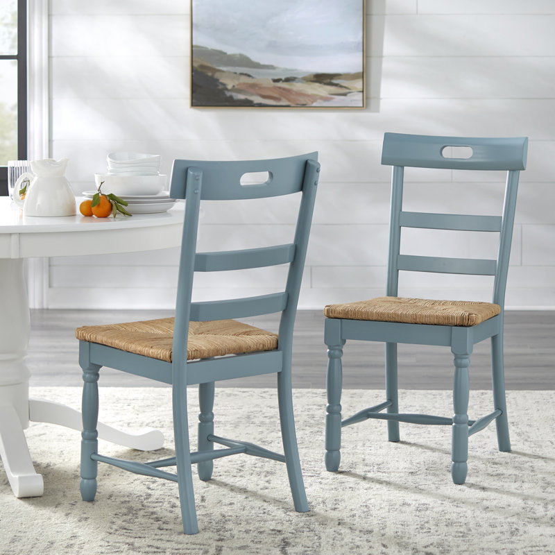 Pollmann Four Leg Dining Set, Antique Blue