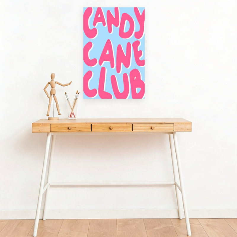Impression sur toile «Candy Cane Club», H 18 po x l 12 po