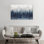 «Misty Indigo Forest» - Giclée sur toile tendue avec châssis