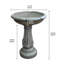 Bain d'oiseaux et mangeoire amovible de 59 cm (23,23 po), support en forme de colonne romaine, pour l'extérieur (jardin, terrasse, cour, pelouse).