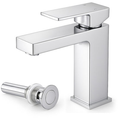 Single Hole Single handle Bathroom Faucet with Drain Assembly