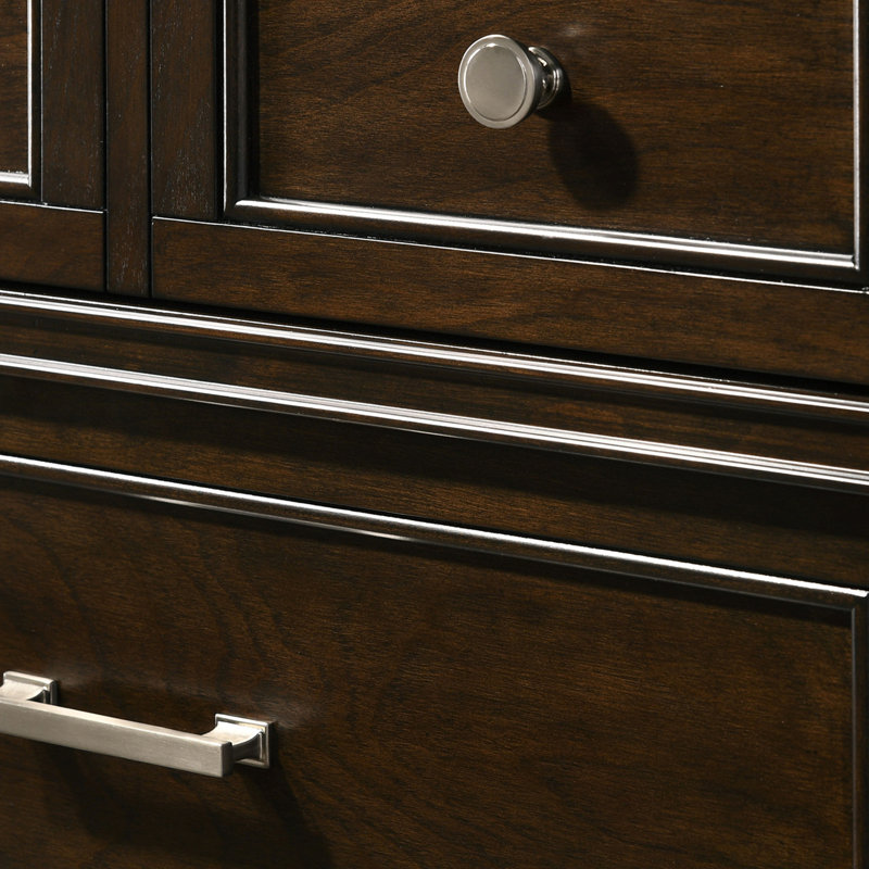 Commode 6 tiroirs Abbate, Brun