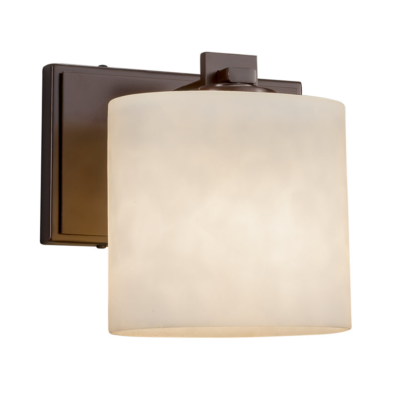 Applique murale à bras 1 lumière Ainka, Bronze foncé