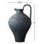Janaii 14'' Handmade Ceramic Table Vase