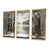 Toile avec cadre flottant or