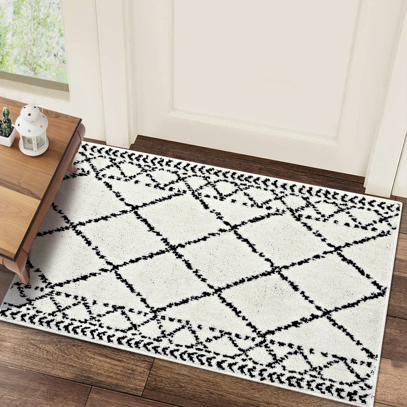 Tapis Kaysha avec envers antidérapant, Rectangle 2 pi x 3 pi