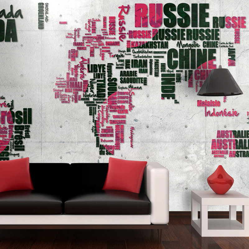 World of Travel 309cm x 400cm Wallpaper, 154cm L x 200cm W