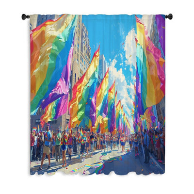 Rideau transparent en polyester Matsuichi