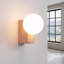 Wall lamp BULBO natural wood