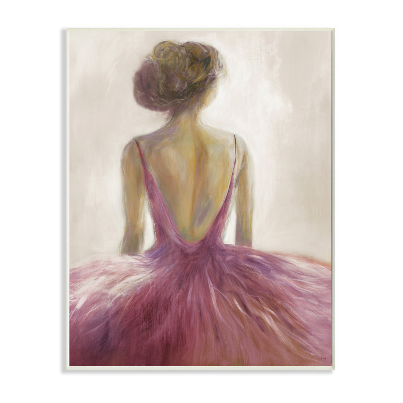Ballerine tutu, danseuse, Plaque murale, H 10 po x l 15 po x P 0,5 po