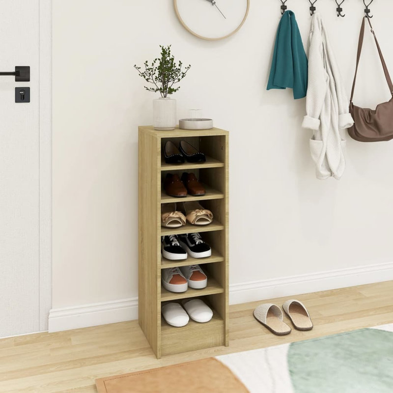 Shoe Cabinet 31.5x35x90 cm Engineered Wood, Sonoma Oak