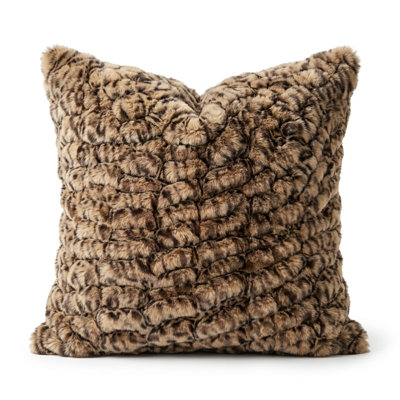 Jungle Cat Animal Print Reversible Throw Pillow