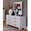 Miroir rectangulaire blanc Chenell