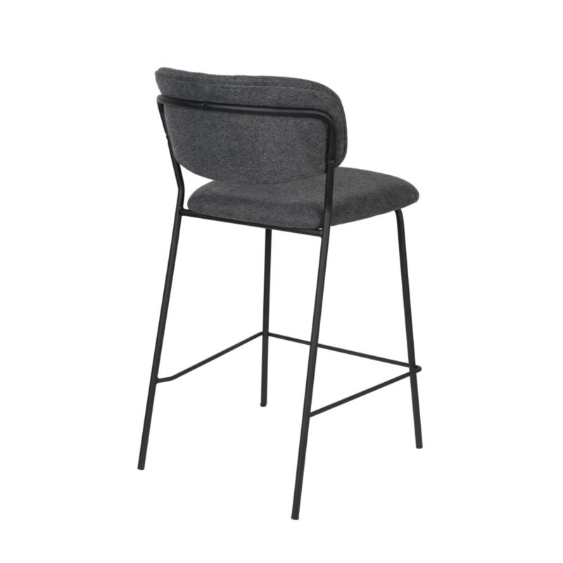 Jolien 26'' Counter Stool, Dark Gray, Black