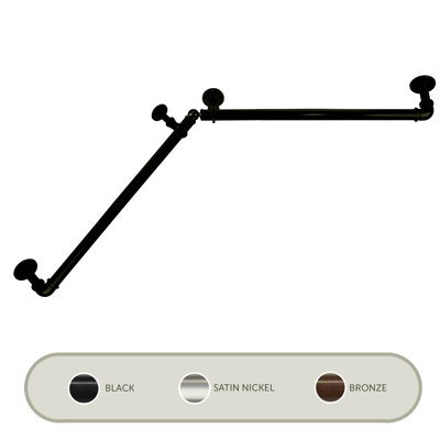 Kailua Adjustable Corner Curtain Rod