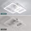 White Modern Dimmable Square LED Flush Ceiling Light With Remote