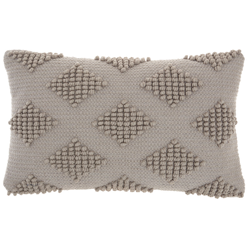 Textured Throw Pillow, Ivory