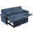 82" 2-In-1 Convertible Sofa Bed With Reversible Recliner, 3-Seater Sleeper Sofa For Living Room-1485967454