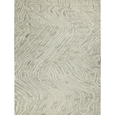 Entro Handmade New Zealand Wool Beige/Ivory Area Rug