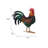 Metal Rooster Statue