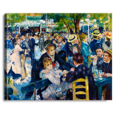 Bal du Moulin de la Galette par Pierre-Auguste Renoir, reproductions d'art classique sur toile, estampe numérique sur toile pour la décoration intérieure