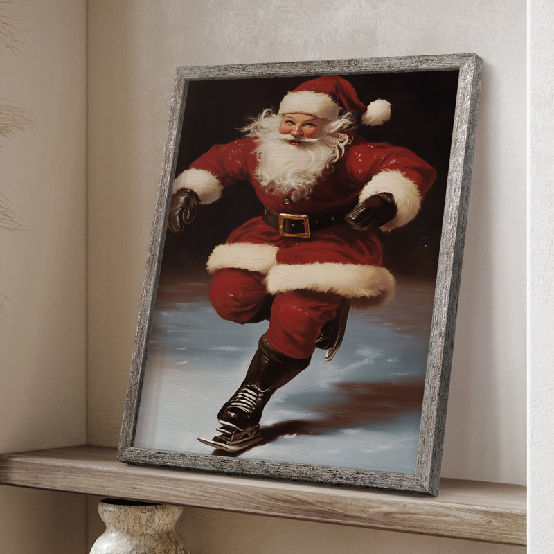 Art des Fêtes de Noël - série 2-CCCCL XXXII, reproduction encadrée - bois massif, H 30 po x l 24 po