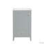 Meuble-lavabo de 20 po avec lavabo, armoire de salle de bain avec porte à fermeture douce, support de rangement et tiroir-557402330