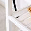 3 îlots de cuisine, comptoir en acier inoxydable, style rustique avec tiroirs et tablettes, gris, tiroirs d'îlot peu encombrants, surface en pin blanc, solution de rangement