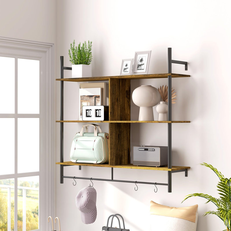 Accent Shelf, Rustic Brown