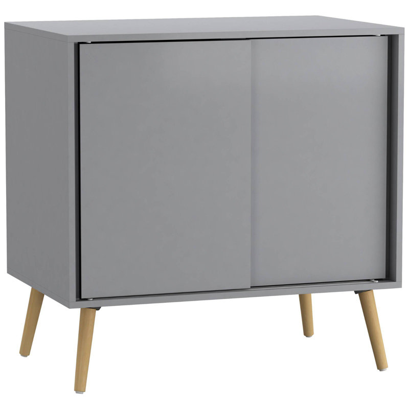 Rectangle Accent Cabinet, Grey/Pine